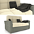 Compact Atlas Sofa 3D model small image 3