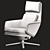 Grand Vitra: Stylish and Adjustable Lounge Chair 3D model small image 5