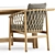 Ginestra Outdoor Set: Stylish Chairs & Table 3D model small image 3