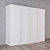 Arch White Wardrobe 3D model small image 2