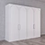 Arch White Wardrobe 3D model small image 4