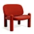 Cozy Tottori Armchair 3D model small image 2