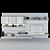 Sleek TV Wall Set by sbr.vn 3D model small image 2