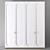 Sleek 78-Inch Wardrobe 3D model small image 1