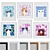 Modern Cat Pattern Frame Set 3D model small image 1