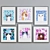 Modern Cat Pattern Frame Set 3D model small image 4