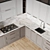 Modern Kitchen Set: Gas Hob, Oven, Coffee Machine, Wine Fridge, Sink & Hood 3D model small image 5