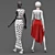 Fashionista 2018 Woman Cloth Set 3D model small image 2