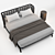 Elegant Meridiani Edoardo Bed Set 3D model small image 3