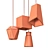 Concrete Pendant Light: Modern Industrial Hanging Lamp 3D model small image 4