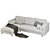 MADE Scott 4-Seater Corner Sofa: Versatile Elegance in 8 Colors 3D model small image 4