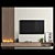 Versatile TV Wall Unit 3D model small image 3