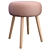 Modern Carter Stool: Stylish Seating 3D model small image 2