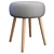 Modern Carter Stool: Stylish Seating 3D model small image 3