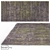 FRESCO 1201BS-GRY-GRN | Artistic Floral Wool Silk Blend Carpet 3D model small image 1