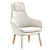 Vitra Hal Lounge Armchair: Timeless Comfort and Elegance 3D model small image 1