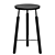 Minimalist Scandinavian Bar Stool 3D model small image 2