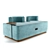 Elegant Rosette Plump Sofa 3D model small image 2