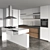 Modern 2015 Kitchen Unit 3D model small image 2