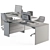 Modern Employee Set - Office Essentials 3D model small image 5