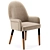 Alchemy Carver Armchair: Elevated Elegance for your Dining Space 3D model small image 1