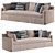 RH Belgian Track Sofa: Sleek and Stylish 3D model small image 1