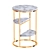 Gold Metal Frame Marble End Table 3D model small image 3