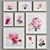 Modern Rose Watercolor Picture Frame Set 3D model small image 3