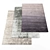 Assorted Rugs Bundle: 6 Textured Pieces 3D model small image 1