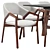 Elegant Angel Cerda Dining Set 3D model small image 4