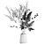 Title: Luxury Dried Floral Bouquet in LSA Pleat Vase 3D model small image 7