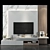 Sleek TV Wall Set 3D model small image 1