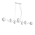 Marcella Line: Modern Loft Glass and Metal Chandelier 3D model small image 2