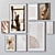 Set of Wall Paintings - Variety of Sizes and Frame Colors 3D model small image 2