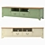 Elongated Olivia TV Console 3D model small image 2