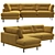 Siril Corner Kaza Do Sofa: Stunning Contemporary Design 3D model small image 1