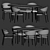 Luxury Luz Harri Dining Set 3D model small image 3