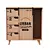 Woburn Du Monde 4-Drawer Wardrobe 3D model small image 2