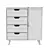 Woburn Du Monde 4-Drawer Wardrobe 3D model small image 3