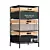 Aloes Metal 3-Drawer Storage: Chic, Compact & Stylish 3D model small image 1