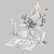 Macrame Table Set with Dried Flowers 3D model small image 5