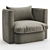 Elegant Jules Armchair 2013 3D model small image 1