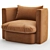 Elegant Jules Armchair 2013 3D model small image 5