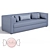 Playful and Comfy: OM Kids Sofa BOSTON 3D model small image 1