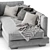 Modern Comfort: Sits Colorado Corner Sofa 3D model small image 4