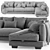 Modern Comfort: Sits Colorado Corner Sofa 3D model small image 5