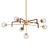 Textured Glass Sterling Chandelier 3D model small image 1