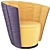Sogood Jori Armchair: Stylish & Comfortable 3D model small image 3
