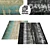 Stripy Style: Large Irregular Rug Set 3D model small image 1