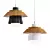 Sleek Walnut Pendant Light 3D model small image 3